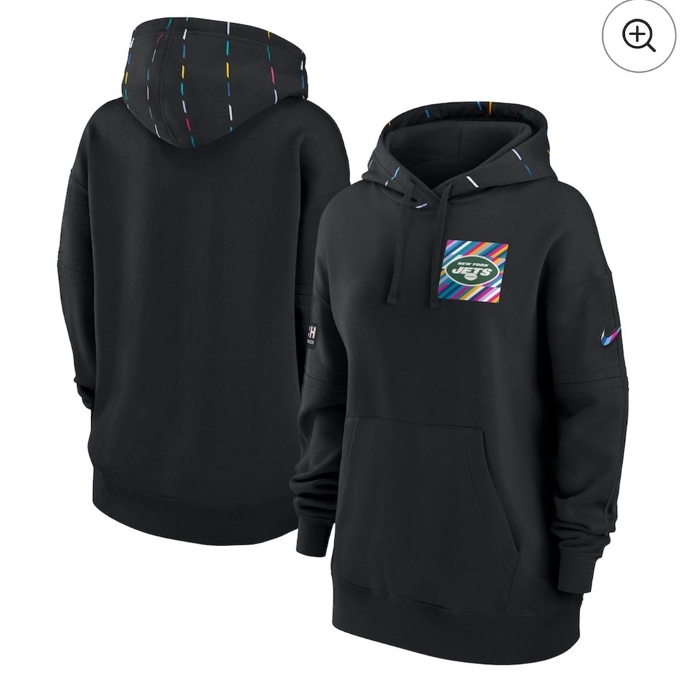 Nike Black New York Jets 2023 NFL Crucial Catch Club Pullover Hoodie